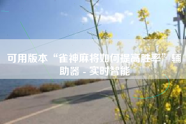 可用版本“雀神麻将如何提高胜率	”辅助器 - 实时智能