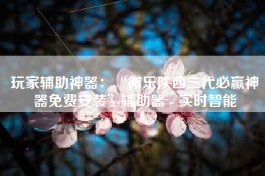 玩家辅助神器：“微乐陕西三代必赢神器免费安装”辅助器 - 实时智能